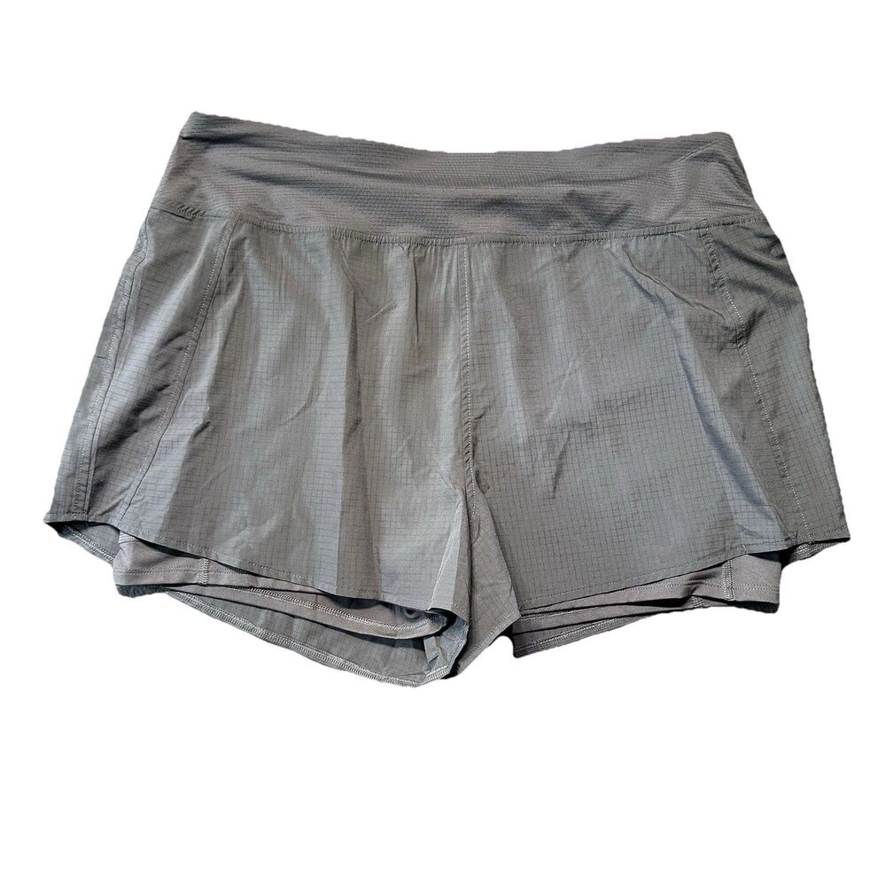 MTA Sport Womens XL Athletic Shorts Gray Running Lined Active Outdoor NWT